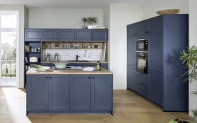 Einbauküche Camo, fjordblau, inklusive Neff Elektrogeräte
