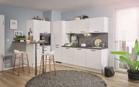Einbauküche PN80, weiß, inklusive Elektrogeräte
