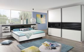 Schlafzimmer Coleen in weiß/graphit