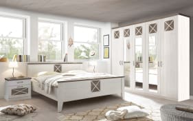 Schlafzimmer Göteborg, Anderson Pine/Anderson Pine Trüffel, 180 x 200 cm, Schrank 254 x 224 cm