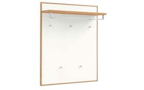 Garderobenpaneel V100 Set 1, weiß/Eiche bianco