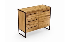 2er Regal Atelier aus Charakter Eiche massiv