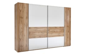 Kleiderschrank San Marino, weiß/Wildeiche-Nachbildung, 315 x 225 cm