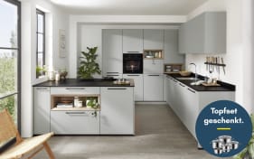 Einbauküche Sunta, jade, inkl. Siemens Elektrogeräte