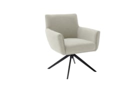 Armlehnstuhl Wilson, creme, inkl.360° Drehfunktion