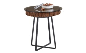 Beistelltisch Runa, Kerneiche Natur massiv gebürstet