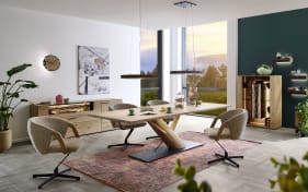 Esstisch Naturzeit, Kerneiche natur/anthrazit