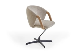 Stuhl Naturzeit Laila, sand, inkl. Drehfunktion