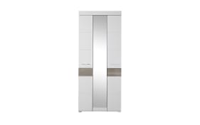 Garderobenschrank Funny, weiß/Silbereiche-Nachbildung