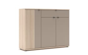 Schuhschrank Pisa, Riva Eiche-Nachbildung/basalt