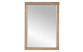 Rahmenspiegel Achat, Wildeiche bianco, 65 x 90 cm