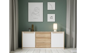 Kommode Smart Room, Eiche-Nachbildung/weiß