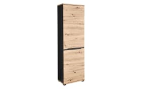 Garderobenschrank Sedeo, Artisan Eiche-Nachbildung/graphit