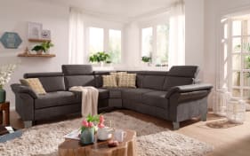 Wohnlandschaft Arngast in anthrazit ohne Funktion, links