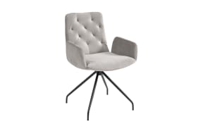 Armlehnstuhl Sixty Chair, silver