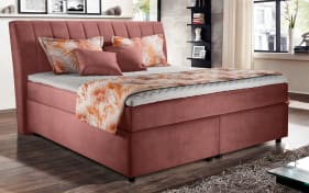 Boxspringbett Diamanti 4011, lila, 180 x 200 cm, Härtegrad 2 und 3