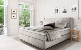 Boxspringbett Brillant, creme, 180 x 200 cm
