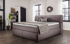 Boxspringbett Brillant, braun, 180 x 200 cm
