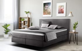 Boxspringbett Brillant, grau, 180 x 200 cm