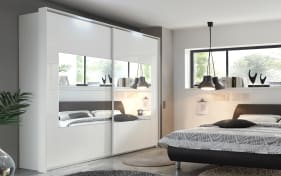 Schwebetürenschrank X-tend, weiß, 226 x 223 cm