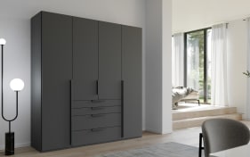 Drehtürenschrank Purisma, alpinweiß, 301 x 223 cm, inkl. 4 Schubkästen und  Zusatzausstattung online bei Hardeck kaufen | Drehtürenschränke