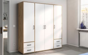 x 2 online Drehtürenschrank 140 Hardeck grau, Schubkästen Voyager, kaufen cm, bei 194 inkl.