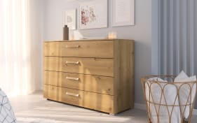 Kommode Cherie, Asteiche-Nachbildung, 120 x 81 cm