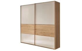 Drehtürenschrank Kiruna, champagner/Eiche Nachbildung, 200 x 197 cm online  bei Hardeck kaufen