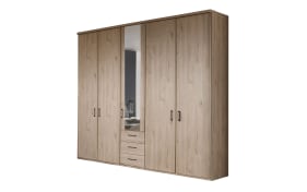 Drehtürenschrank Luxor 3, Steineiche-Nachbildung, 250 x 220 cm