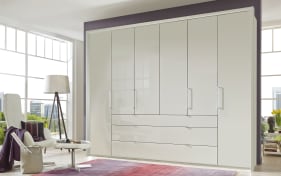 Kleiderschrank Castello, champagner, 300 x 236 cm, inkl. 3 extrabreite Schubkästen