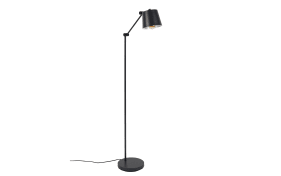Standleuchte Hajo in schwarz, 135 cm