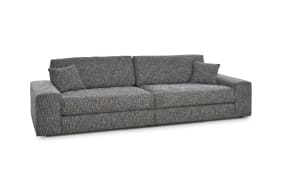 Bigsofa Dallas, blaugrau, inkl. Kissen 