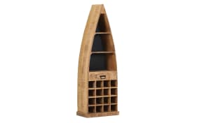 Regal Kamerun Mangoholz massiv/schwarz