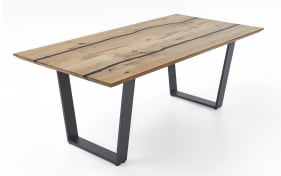 Esstisch Epoxy, Charakter Eiche massiv
