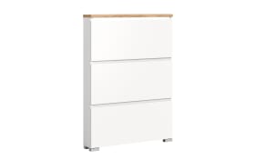 Schuhschrank Shoelove, Eiche-Nachbildung/weiß, 130 cm