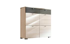 Schuhschrank Una, Eiche-Nachbildung