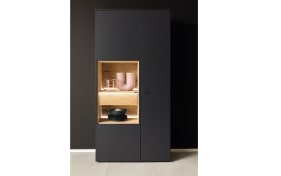 Vitrine Lumea, Eiche/anthrazit