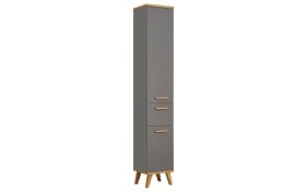 Hochschrank Glow, quarzgrau Glanz