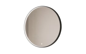 Flächenspiegel mit Spiegelheizung Moyo, schwarz, 80 cm 