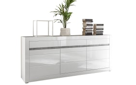 Sideboard Carat, weiß Hochglanz, inkl. Soft-Close