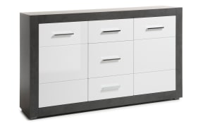 Sideboard Etero, weiß, Dark Concret