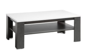 Couchtisch Etero, dark concret, weiß