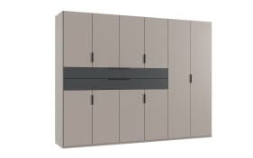 Drehtürenschrank Witten, grau