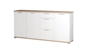 Sideboard GW-Top in weiß/Sonoma-Eiche-Optik