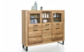 Highboard Tina, Eiche teilmassiv geölt