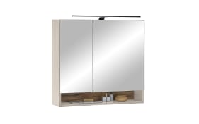 Spiegelschrank Denver, kaschmir/schwarz