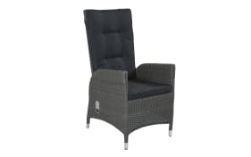 Garten-Positionsstuhl Barcelona, grau/schwarz