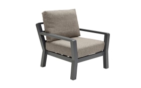 Sessel Avena, anthrazit/silber