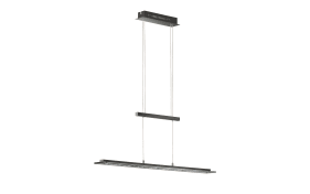 LED-Pendelleuchte Tenso in schwarz/chromfarbig, 88 cm