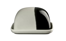 Butterdose Joy, schwarz/grau, 6 cm